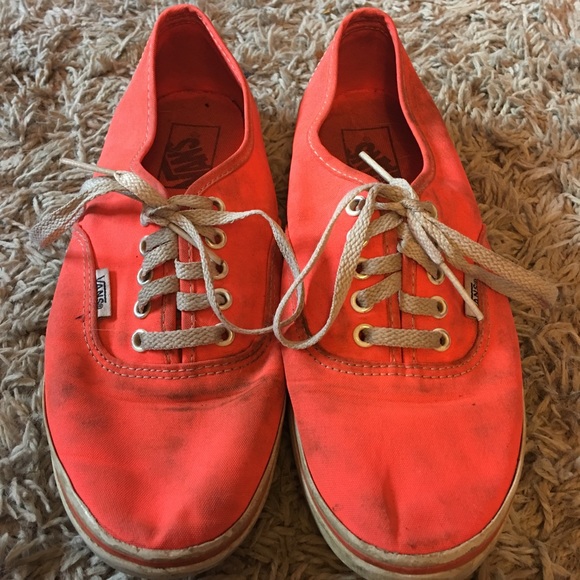 vans authentic lo pro orange